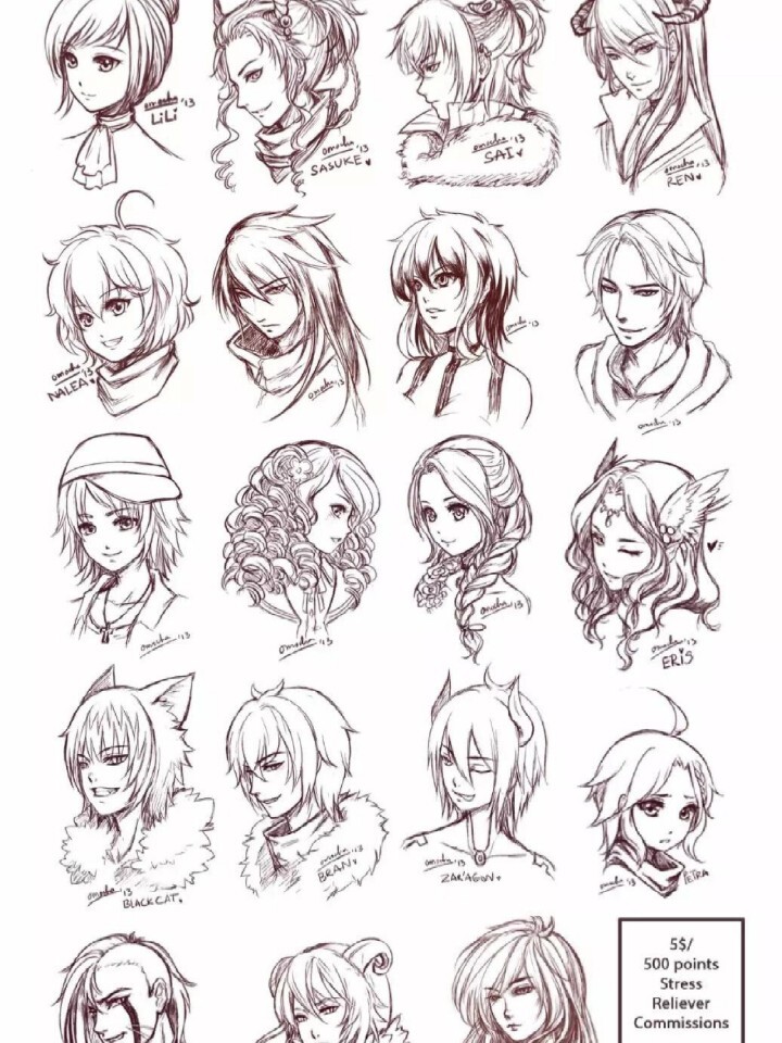 动漫人物发型设计 从灵感捕捉到创意实现的素材资源库指南